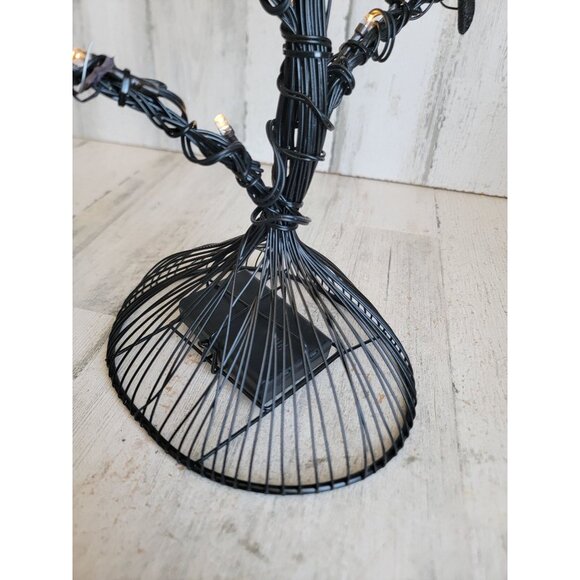 Halloween black wire tree light up witch hat home decor prop glitter unique - Picture 9 of 10